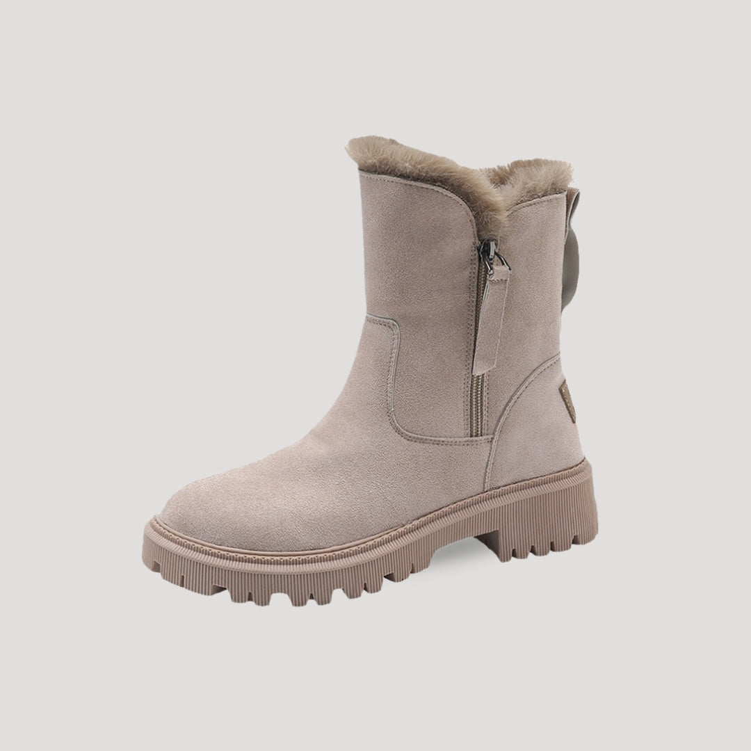 Damen Stiefel mit Kunstfellfutter | Warm, langlebig und stilvoll für kaltes Wetter