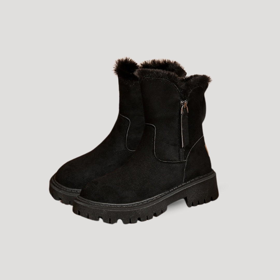 Damen Stiefel mit Kunstfellfutter | Warm, langlebig und stilvoll für kaltes Wetter