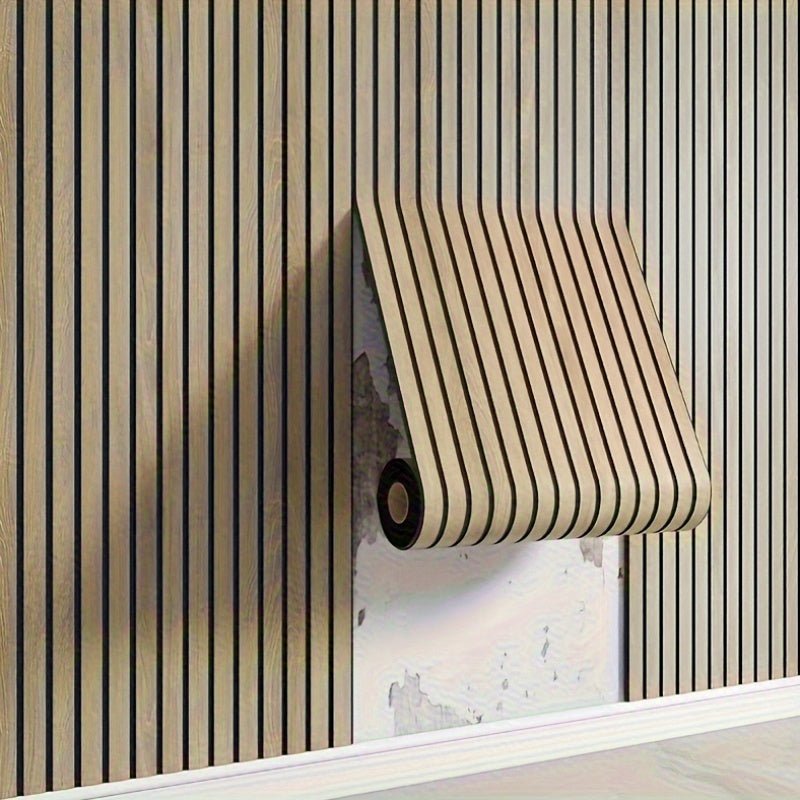 CleanWall - Selbstklebende 3D PVC-Wandpaneele in Holzoptik mit Struktur - Einfache und schnelle Installation - Perfekt für die Wohnungsrenovierung
