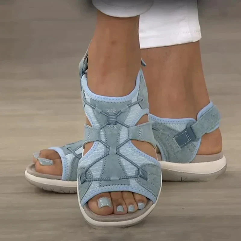 Damen Bequeme Sandalen Mit Offener Spitze | Lässig