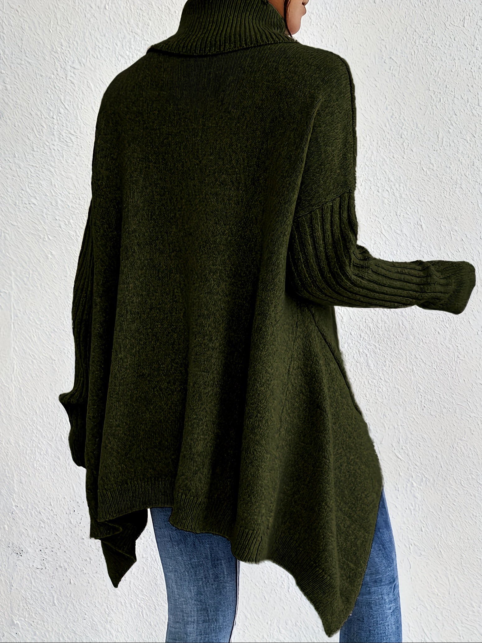 Damen Rollkragenpullover | Oversized Schnitt mit modernem hohen Kragen