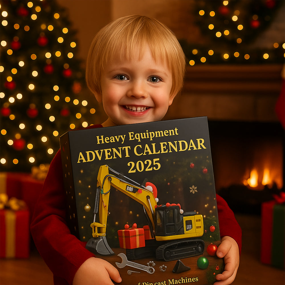 Baumaschinen-Adventskalender 2025 mit 24 Druckgussmodellen