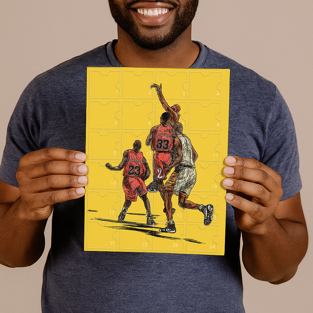 Basketball Adventskalender Mini-Spielzeug Geschenkkarton