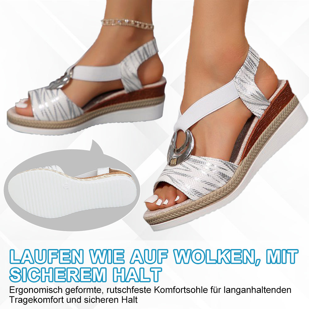 Orthopädische, Stilvolle Keilsandalen Für Zusätzlichen Bequemlichkeit