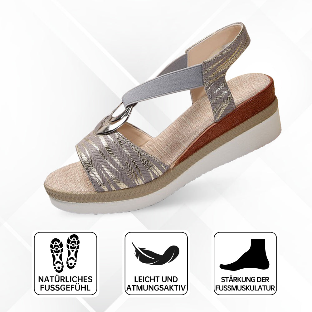 Orthopädische, Stilvolle Keilsandalen Für Zusätzlichen Bequemlichkeit