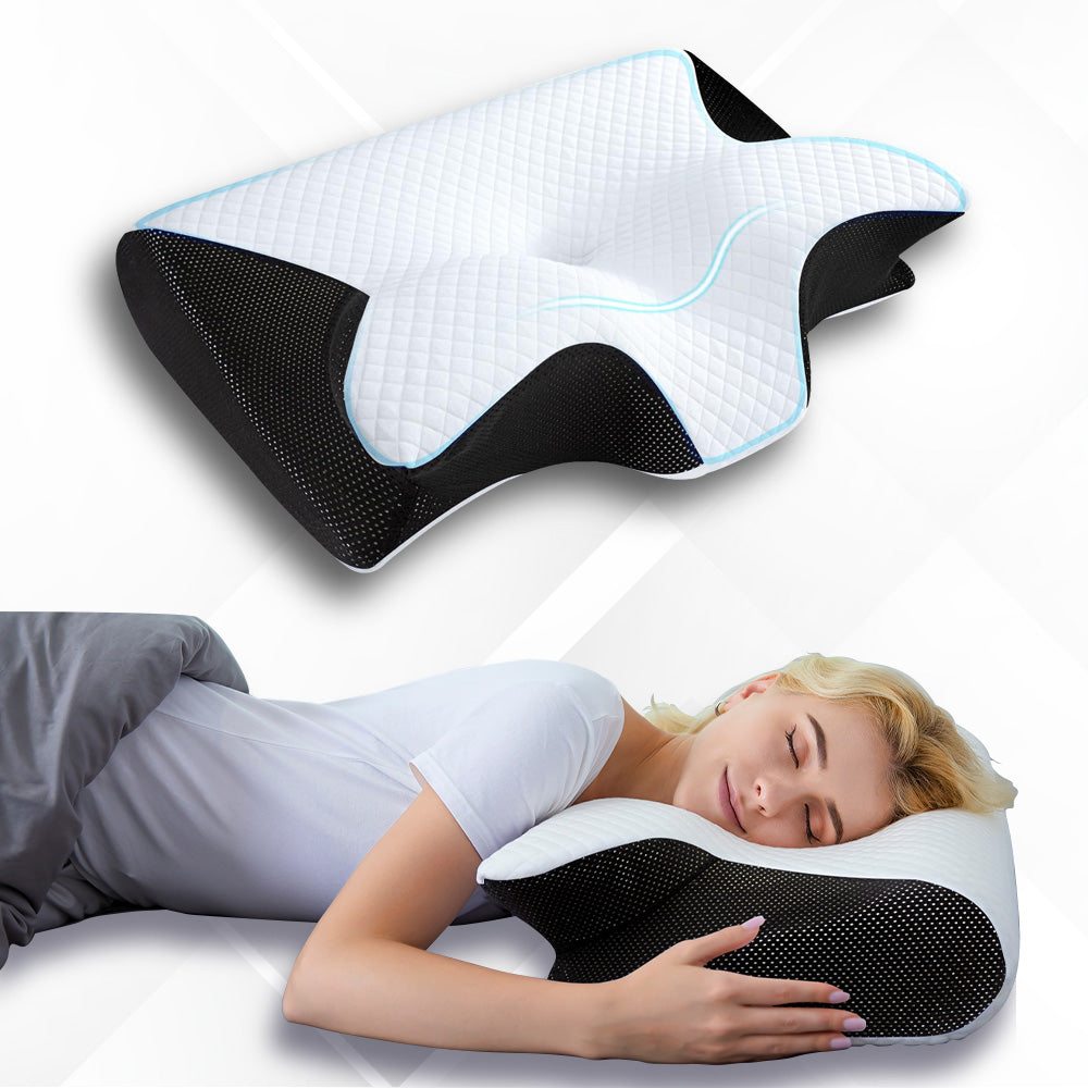 Hochwertig Schlafkissen - Ergonomisch Geformt Für Spürbare Schmerzentlastung