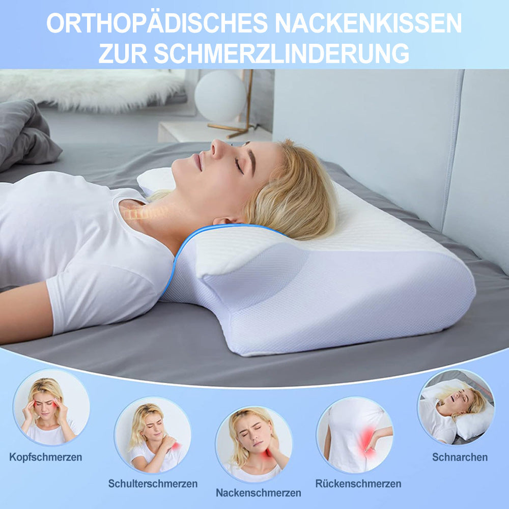 Hochwertig Schlafkissen - Ergonomisch Geformt Für Spürbare Schmerzentlastung