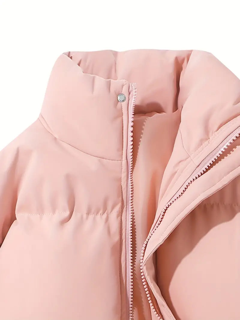 Damen Steppmantel mit Kapuze – Ge quiltete Winterjacke