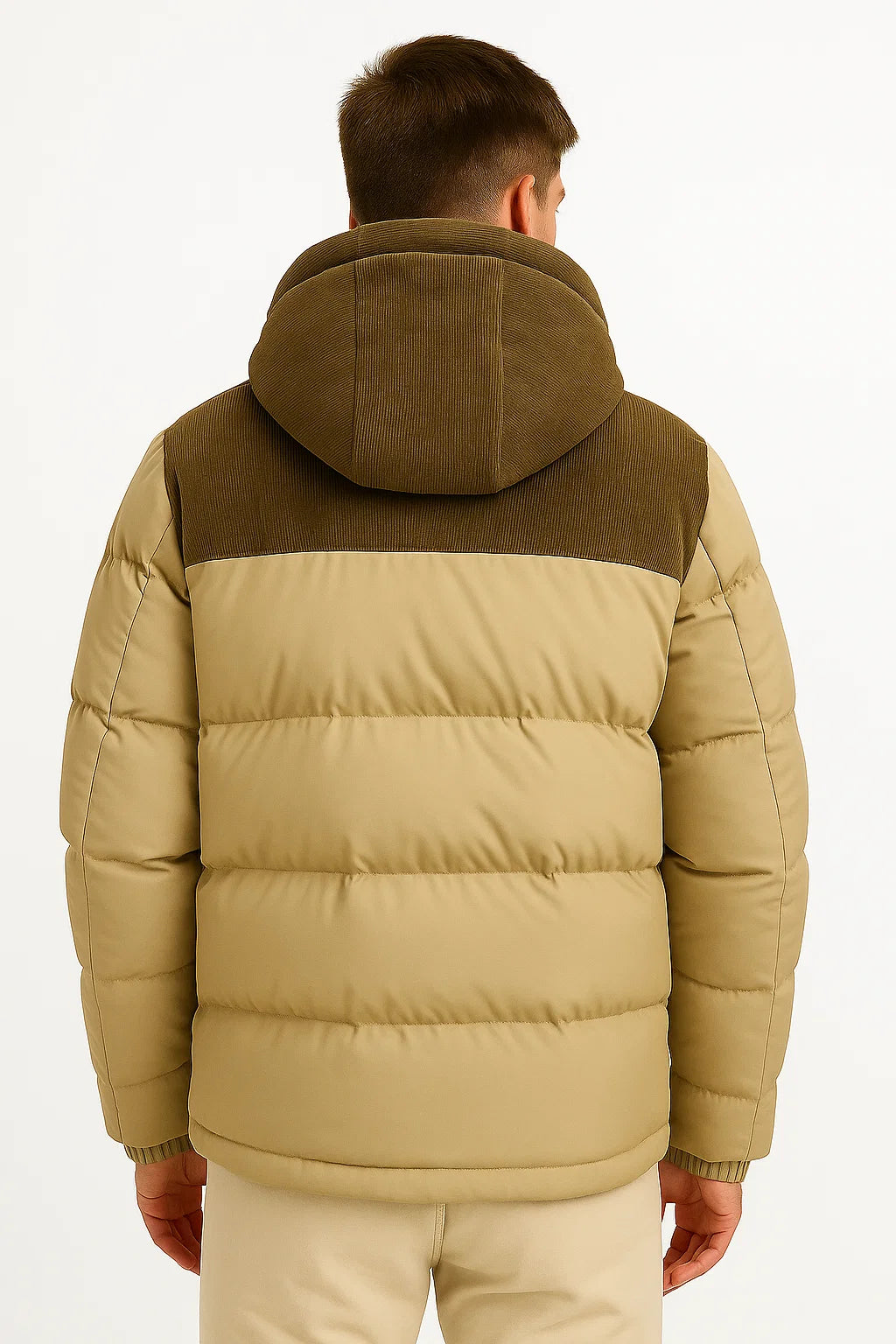 Herren Pufferjacke – Leichte Kapuzen-Winterjacke mit Isolierung