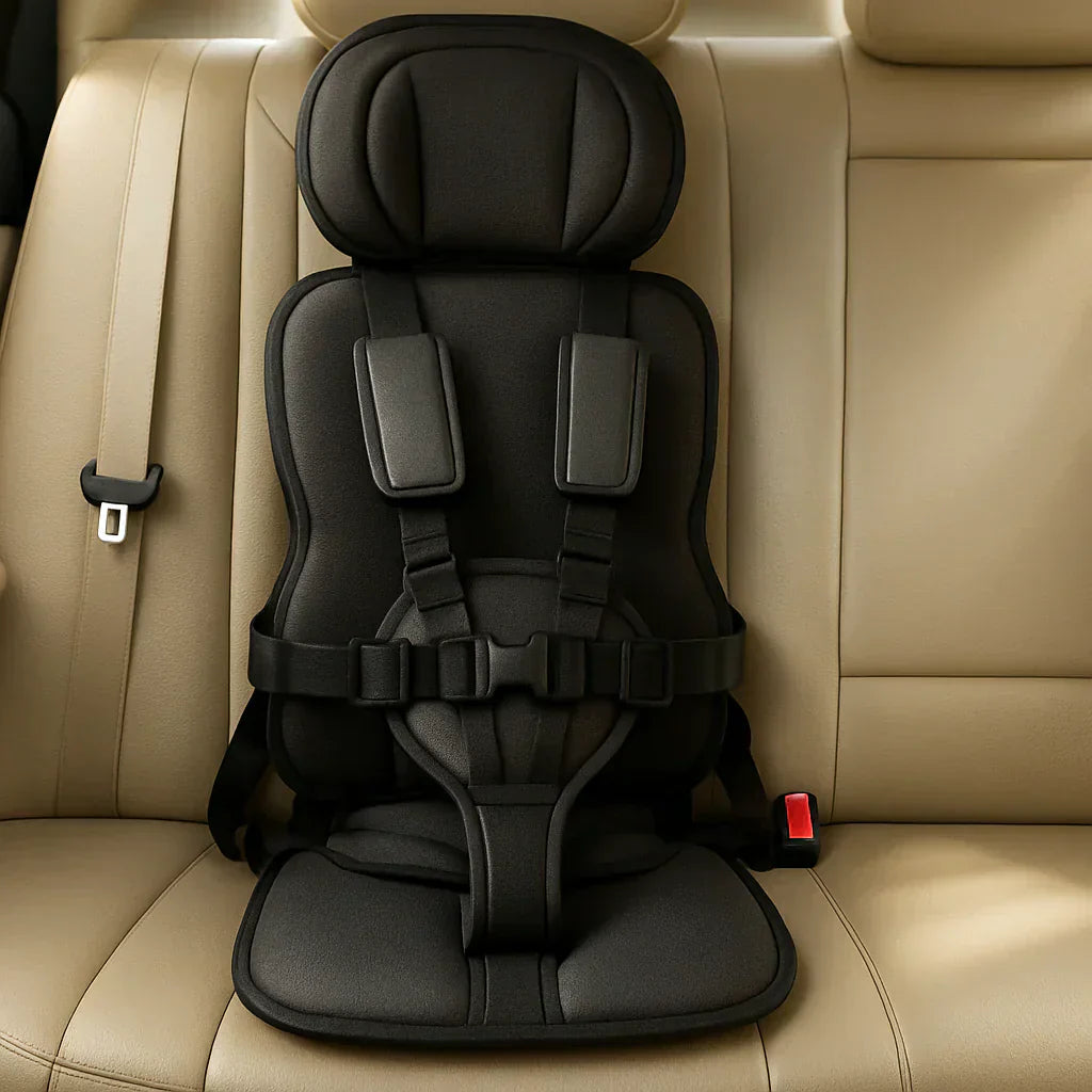Tragbarer Autositz mit Sicherheitsgurt aus Polyester