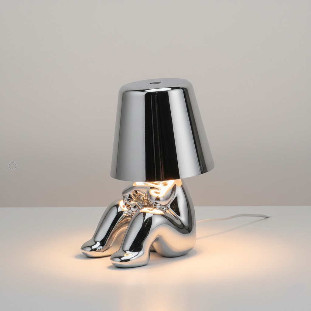 Goldene Moderne Design Figur LED Tischlampe