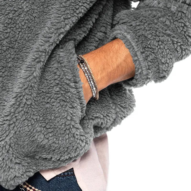 Herren Teddyfleece Zip-Up Hoodie | Weiche Wärme und lässiger Alltagsstil