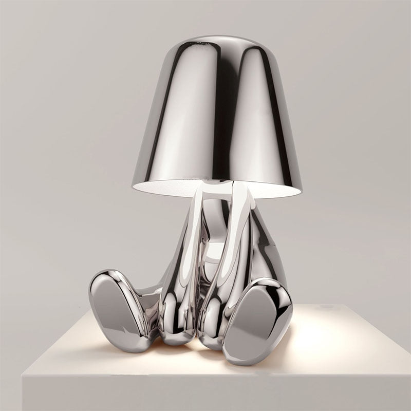 Goldene Moderne Design Figur LED Tischlampe