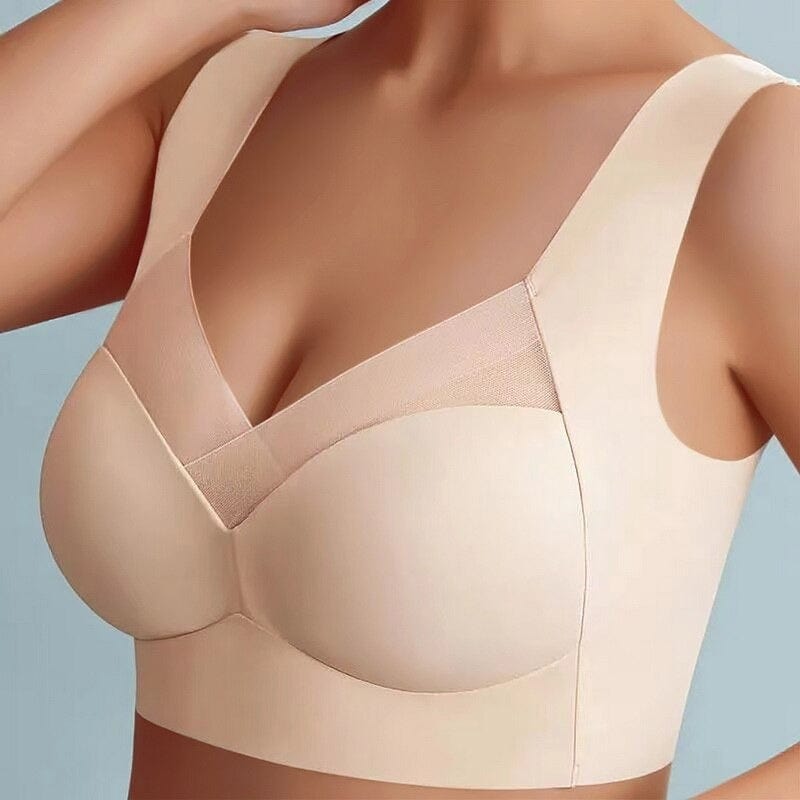 Drahtloser BH | Bequemer nahtloser Push-Up-BH | Komfina
