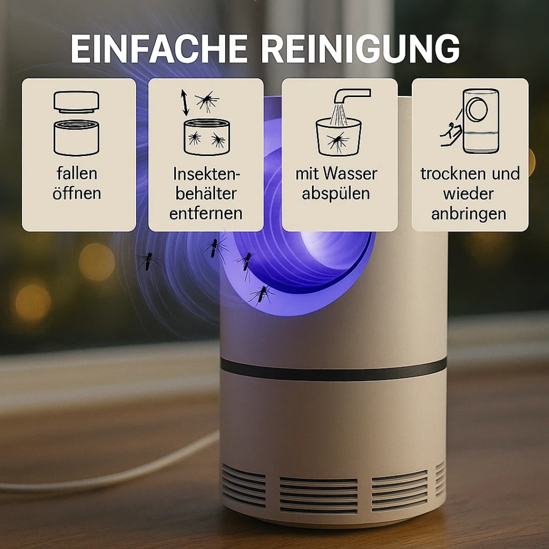 Elektrische UV-Fliegenfalle für Innen & Außen