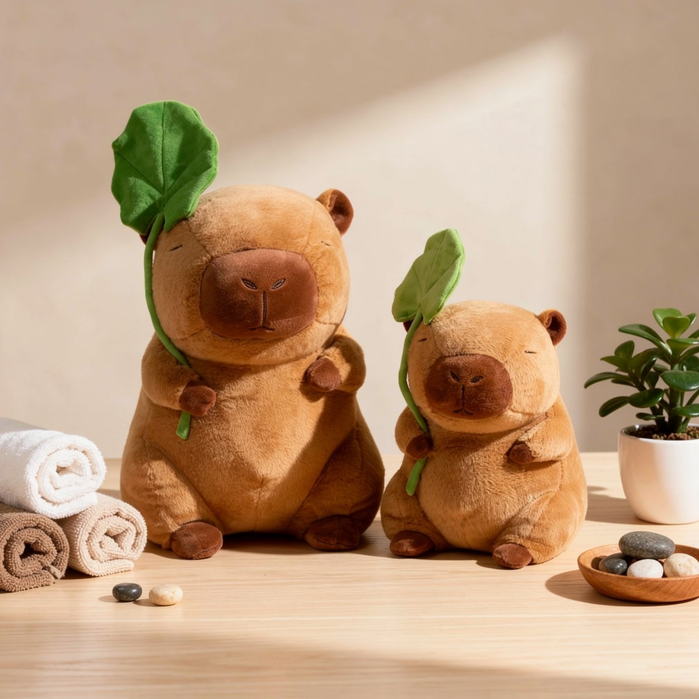 Capybara Plüschspielzeug für Babys, Kinder und Erwachsene | Süßes Plüschtier | Weiches Spielzeug | CapySnug
