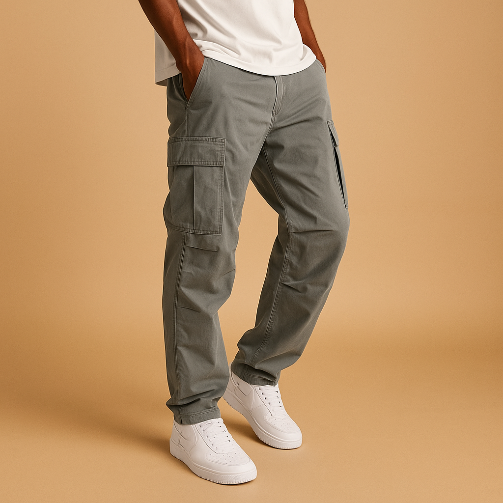Herren Cargo-Hosen im Regular Fit – Funktionales Design mit mehreren Taschen