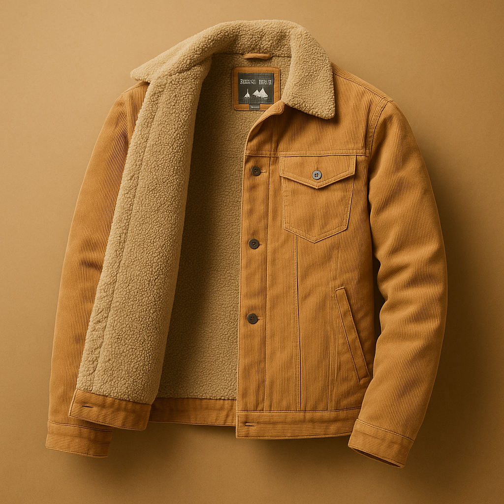 Herren Cordjacke mit modernem Schnitt | Lässiger Stil