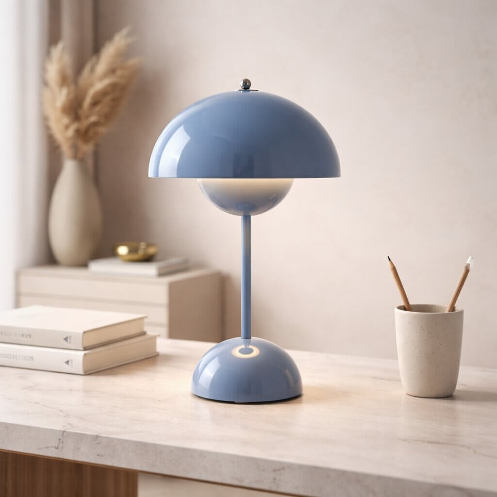 Designer Tischlampe | LED Tischleuchte | Nachttischlampe | Dimmbar & Kabellos | Lumora