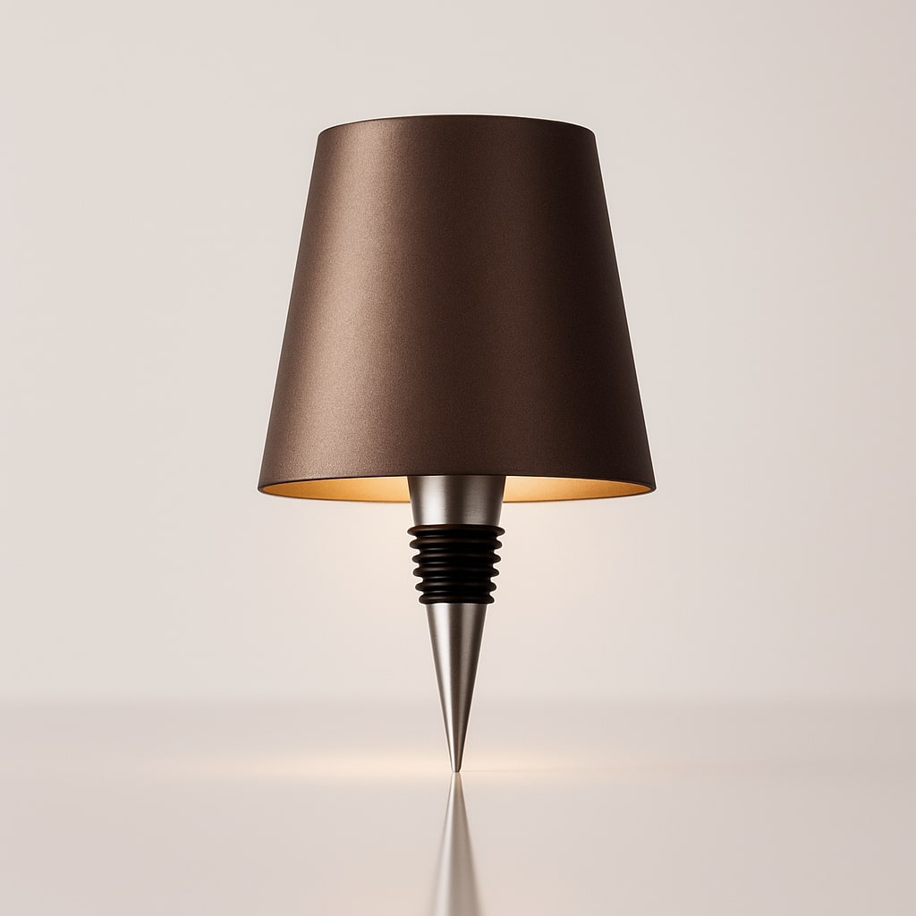 Flaschenlicht | Flasche als Tischlampe | Wiederaufladbare Tischleuchte | Flaschenverschluss | LumiBottle
