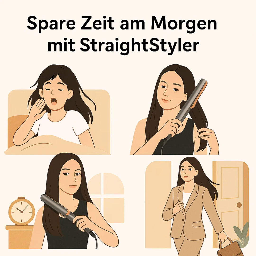 Haartrockner & Glätteisen in 1 | 2 in 1 Haarstyler | Volyra