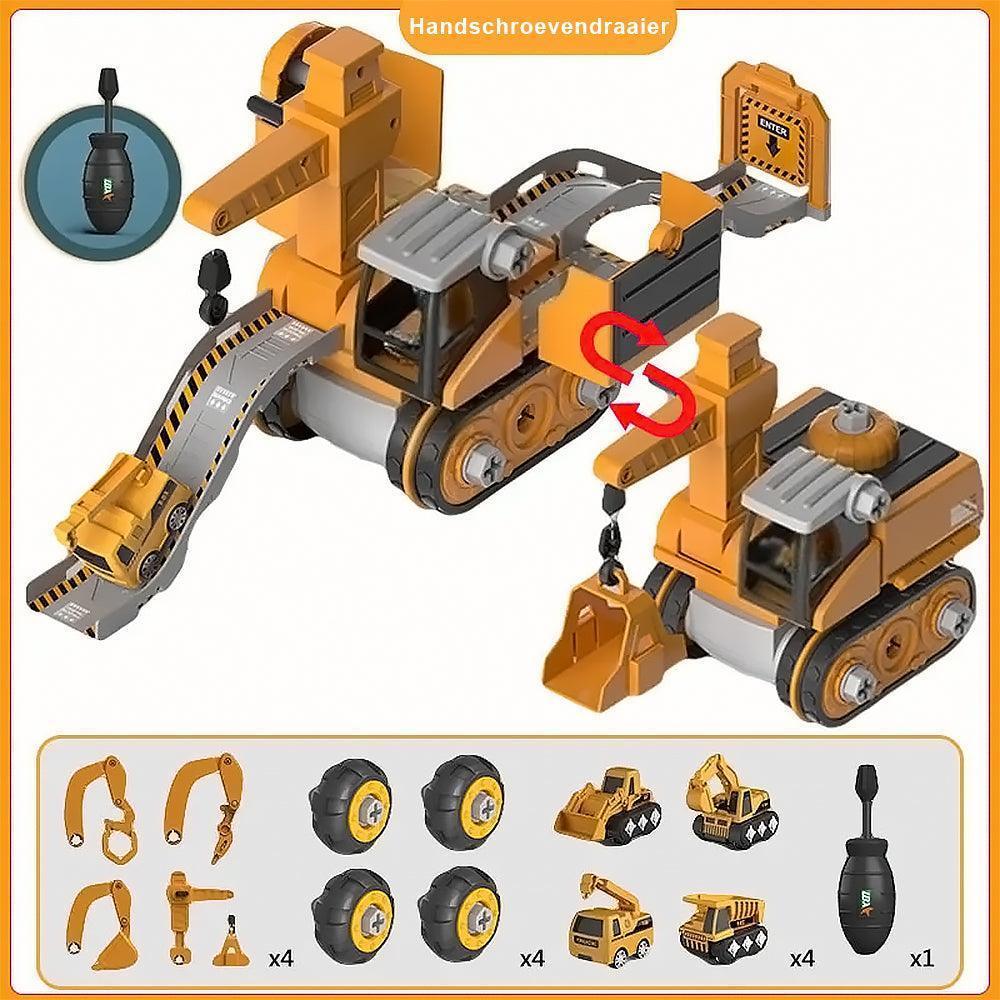 Bagger-Abenteuer | Pädagogisches Konstruktionsspielzeug für junge Ingenieure