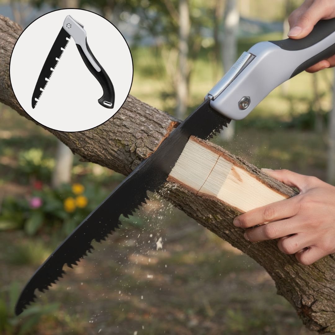 Handsägen | Faltbare Holzsäge & Messer in 1 | Klappsäge | Waldrix