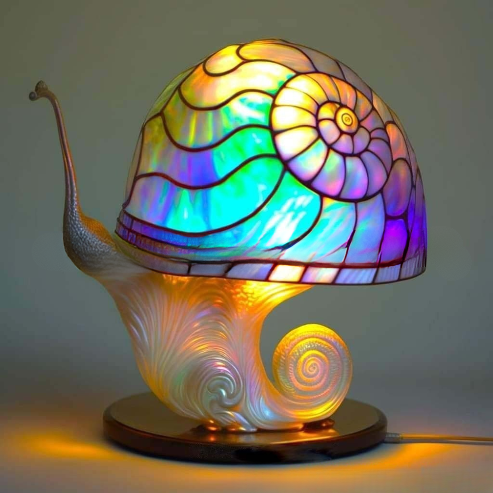 Tischlampe Glas Kunst Tierdesign