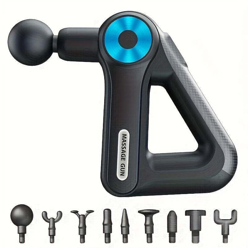 Massagepistole mit 9 Aufsätzen | Massager für Nacken, Rücken, Füße und mehr | Massagepistole | Pulsevia