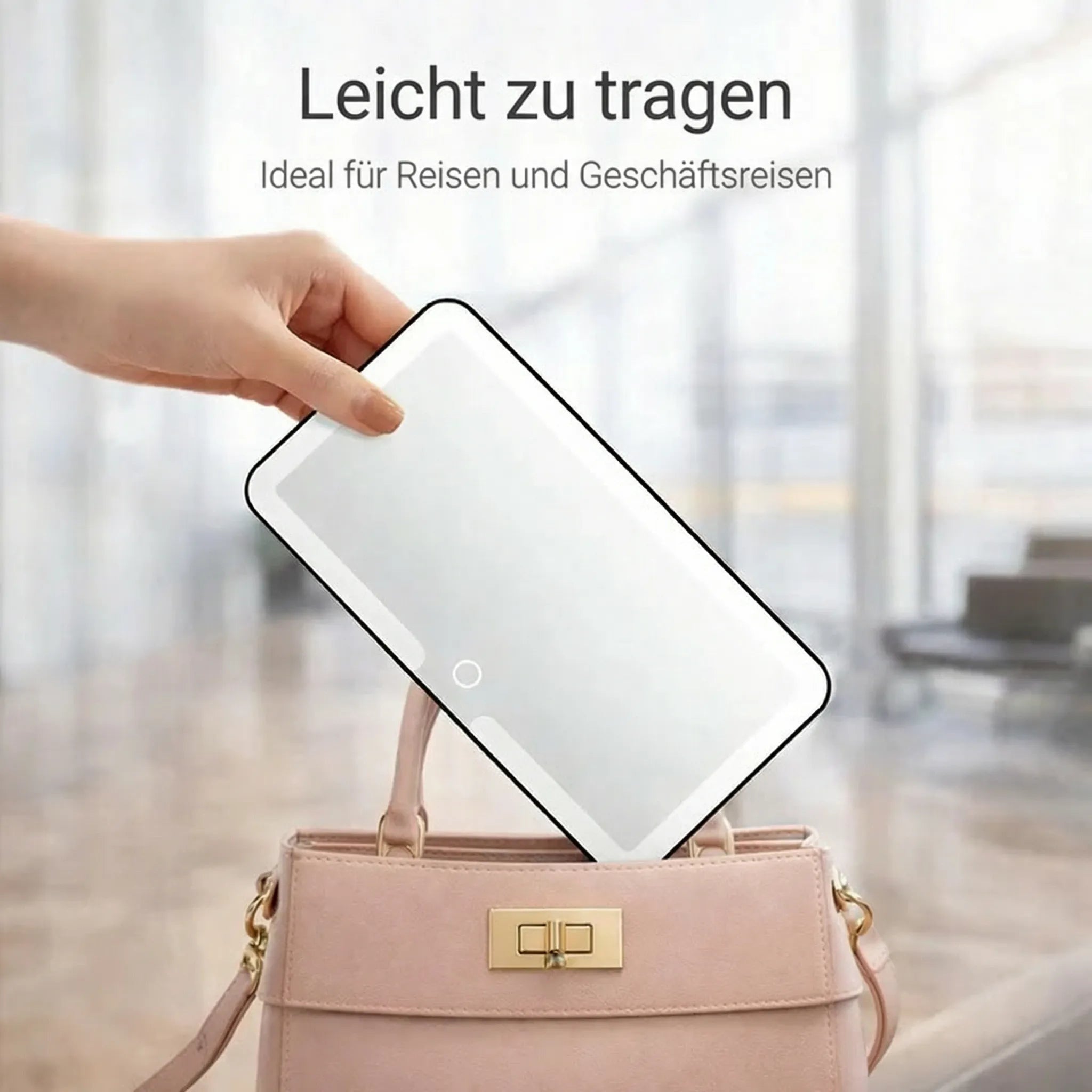 Makeup-Spiegel mit Licht für das Auto | Beleuchteter Kosmetikspiegel | GlowVisor