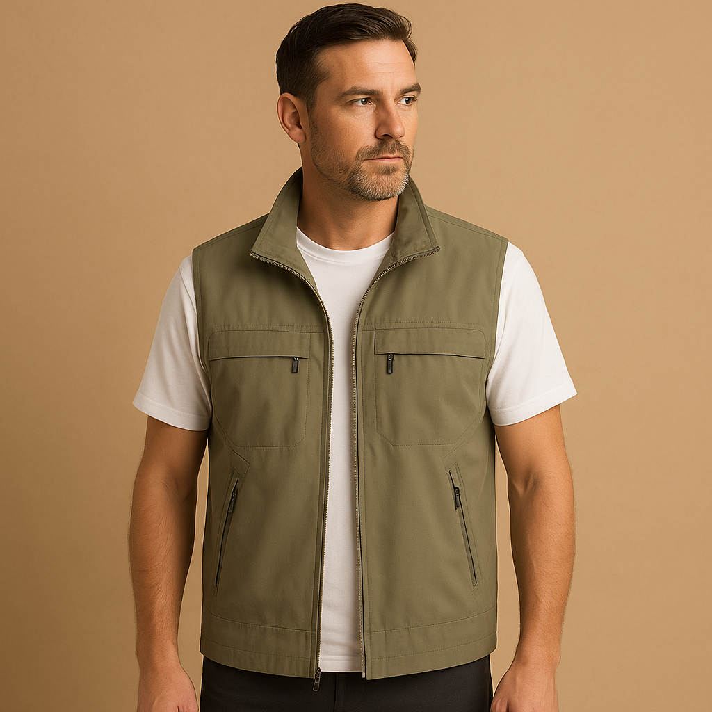 Herren Leichter Kurzarm Outdoor Cardigan