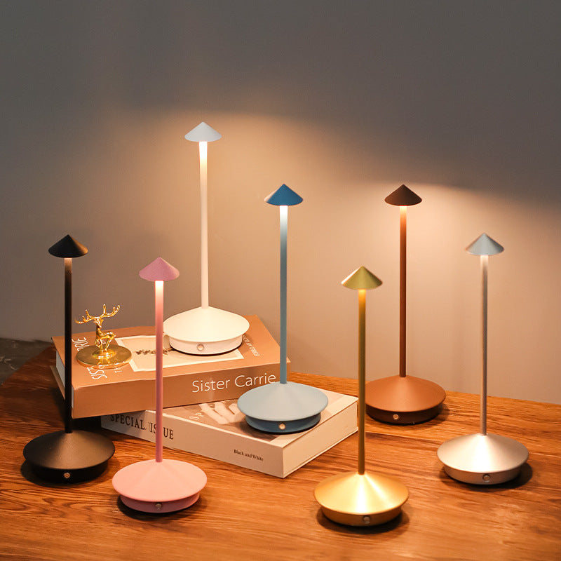 Tischlampe mit Akku | Kabellose Tischlampe | Dimmbare Lampe mit Touch | Lunelle