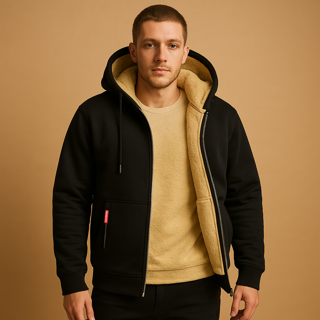 Herren Zip-Up Cardigan – Warm & Vielseitig Strickmode