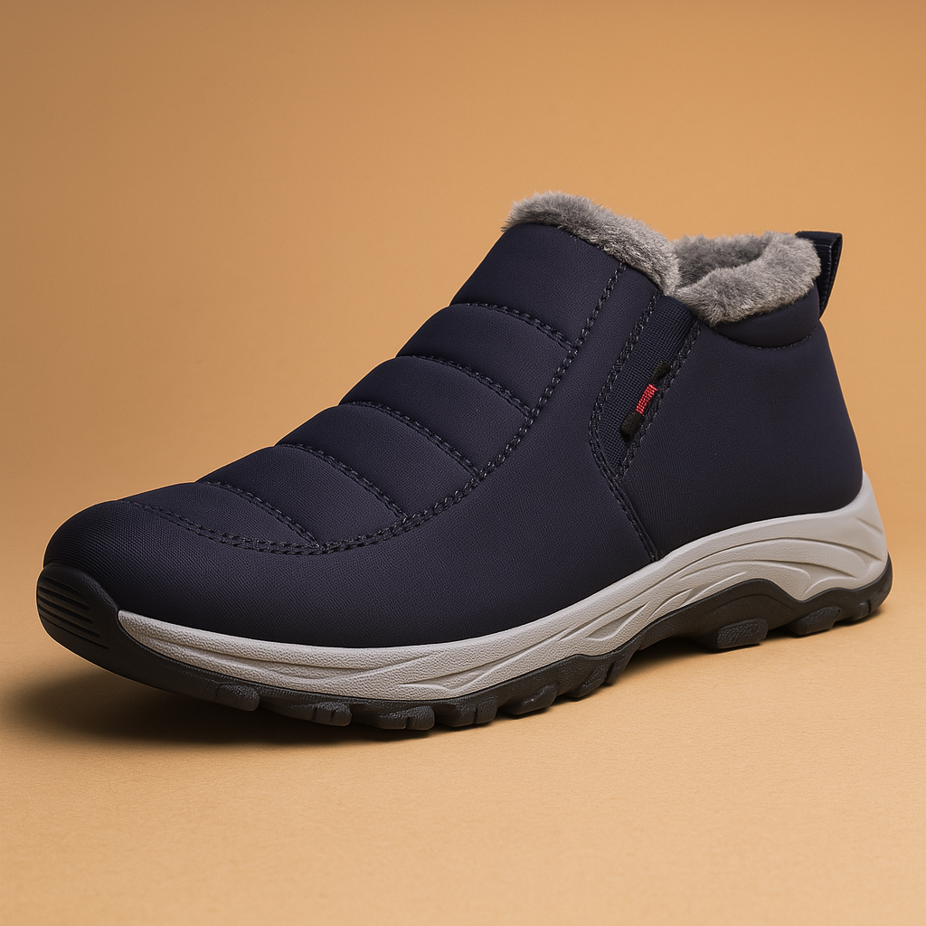 Warme Herren-Winterstiefel mit Schlupfdesign und Plüschfutter