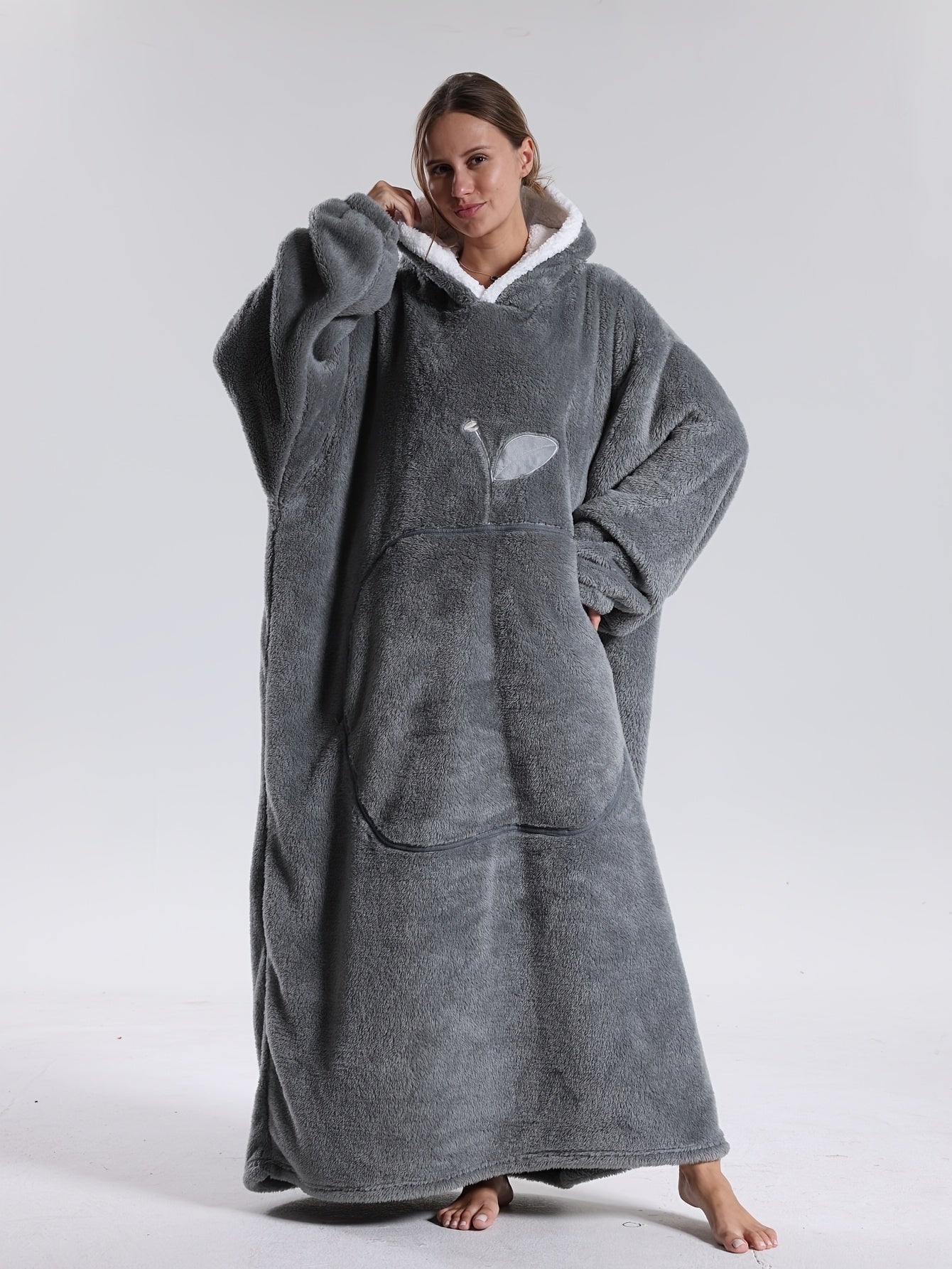Kapuzendecke | Decke mit Ärmeln | Tragbare Decke Hoodie | WarmHood
