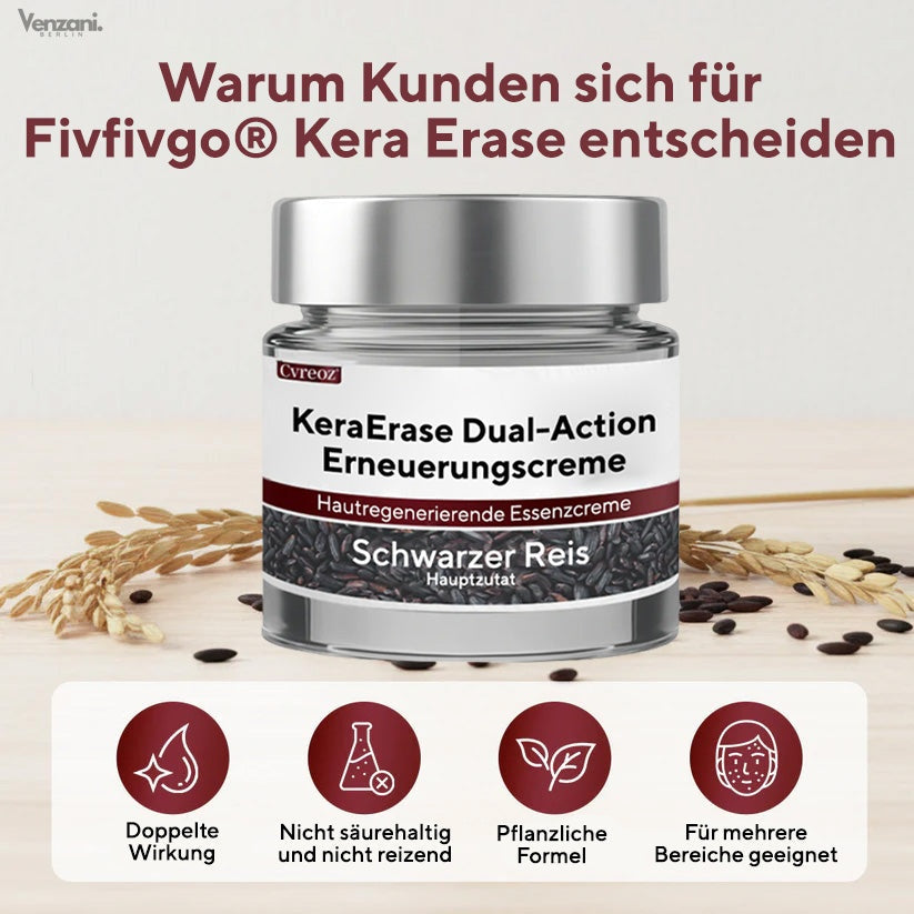 Cvreoz® KeraErase Dual-Action Renewal Cream - Die Kraft des schwarzen Reises gegen raue Stellen