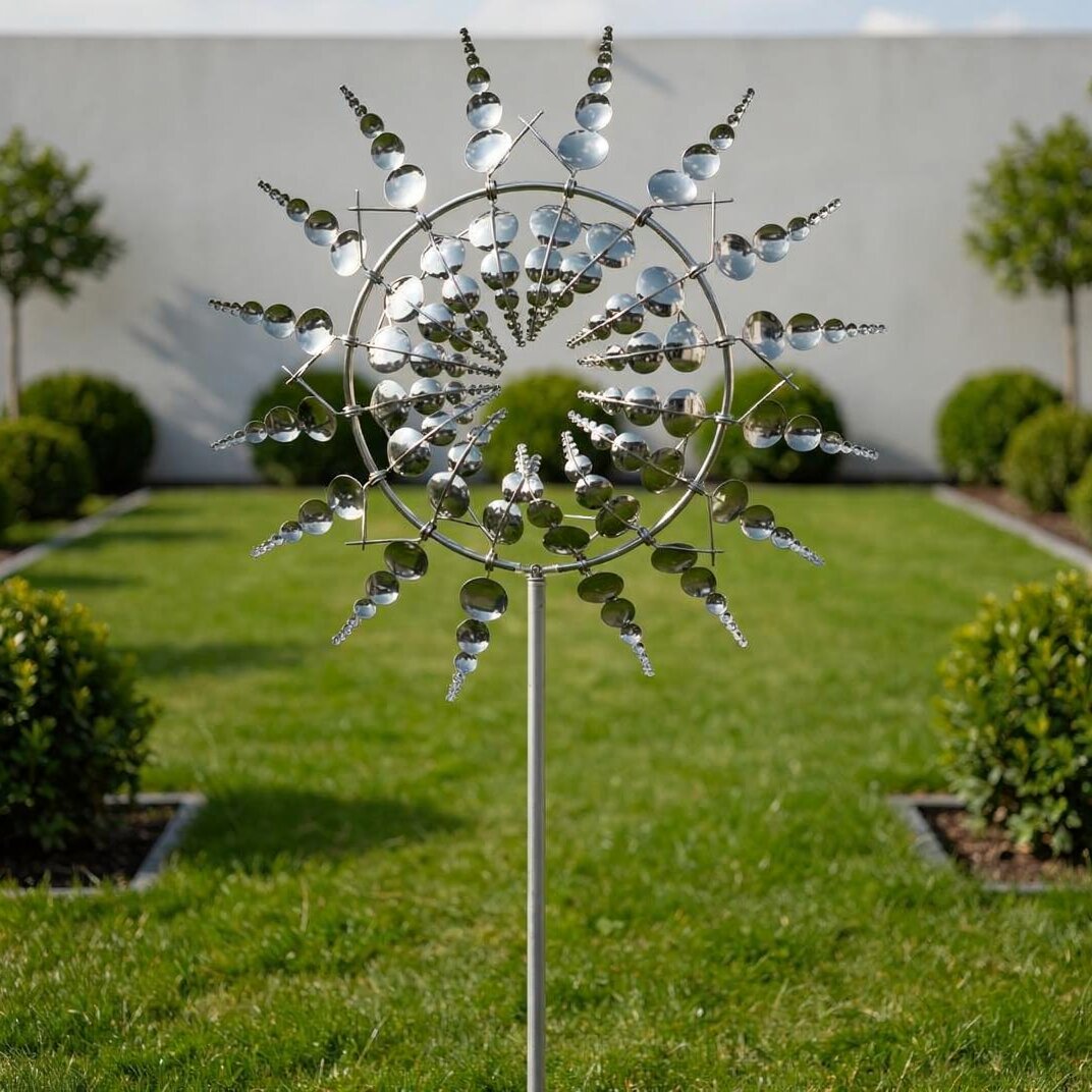 Windspiel für den Garten | Metall-Windmühle | WindLume