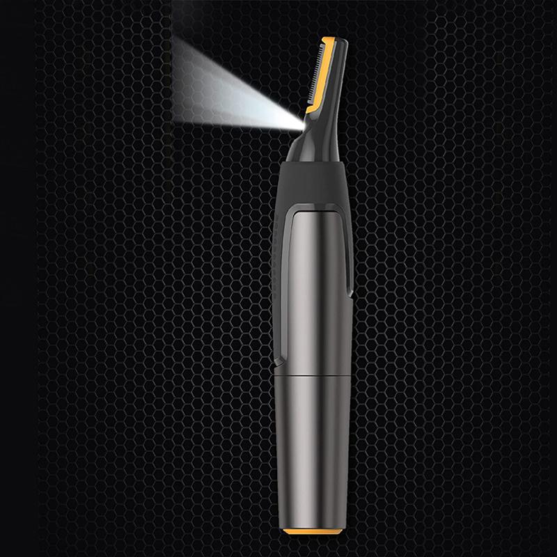 Ripob | Professioneller Ultra-Slim Präzisionstrimmer | Titan-Edelstahlklingen | Integriertes LED-Licht | Mikro-Oszillationstechnologie | Für Nase, Ohren & Konturen