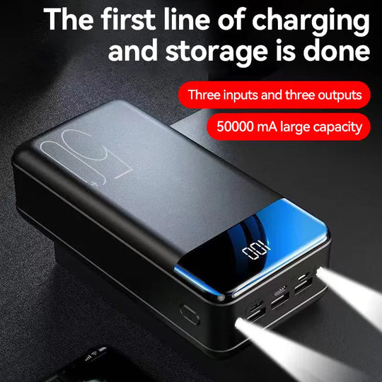 Voltaro Powerbank 50.000 mAh | Ultra-Schnellladen | Für Laptop, Tablet & Smartphone | Handlich & Extrem Leistungsstark