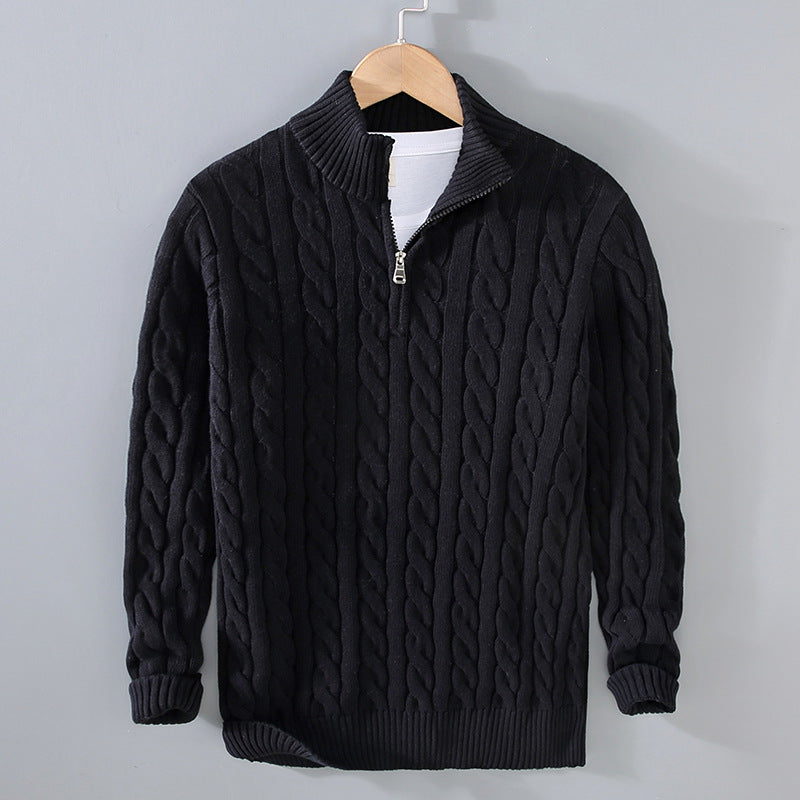 Herren Halbzip-Jumper | Moderner Schnitt mit hohem Kragen