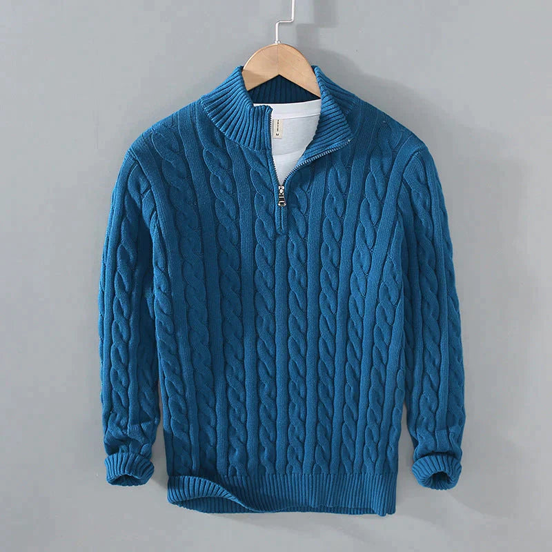 Herren Halbzip-Jumper | Moderner Schnitt mit hohem Kragen