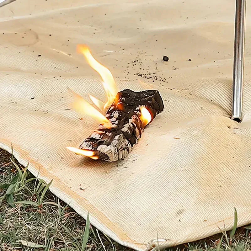 Feuerfeste Matte - Schutz für BBQ & Feuerstelle