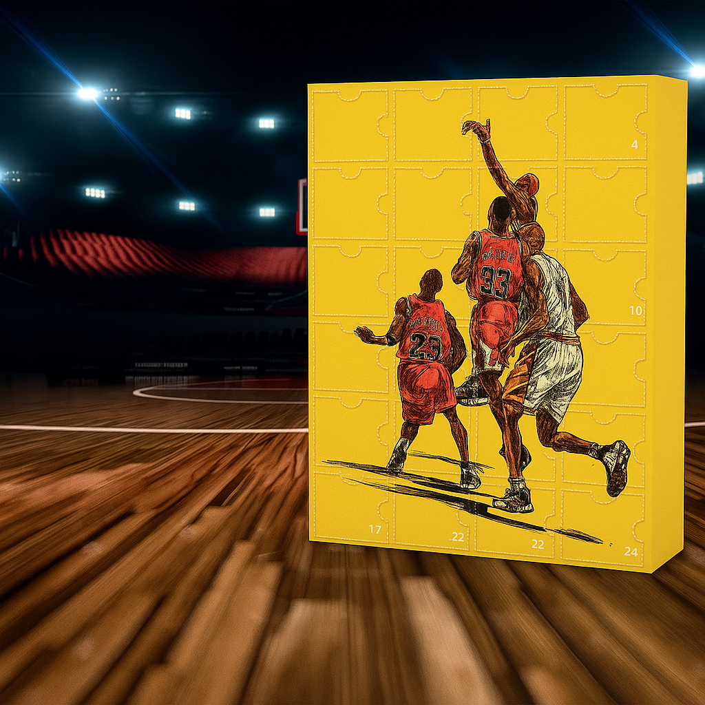 Basketball Adventskalender Mini-Spielzeug Geschenkkarton