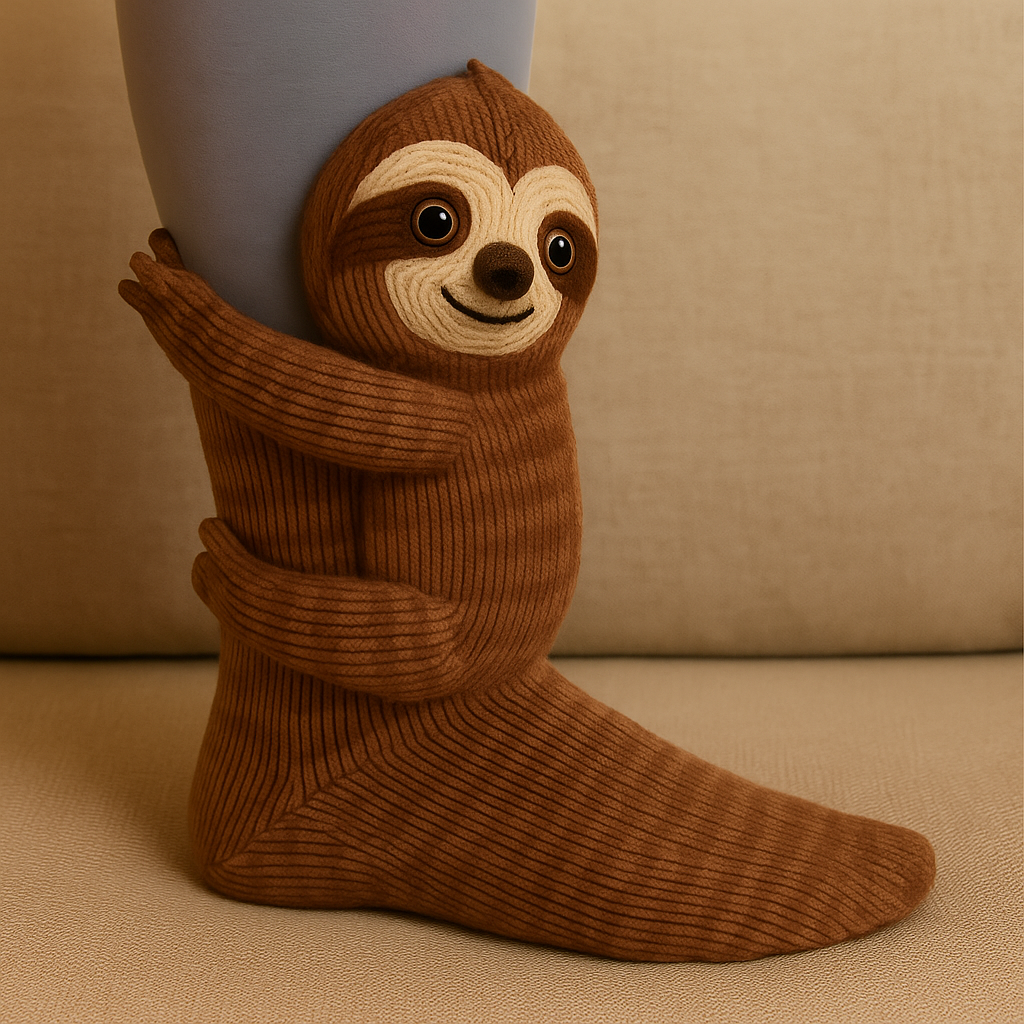 Rutschfeste warme Plüsch-Mikrofaser 3D Tierdesign Haussocken Unisex