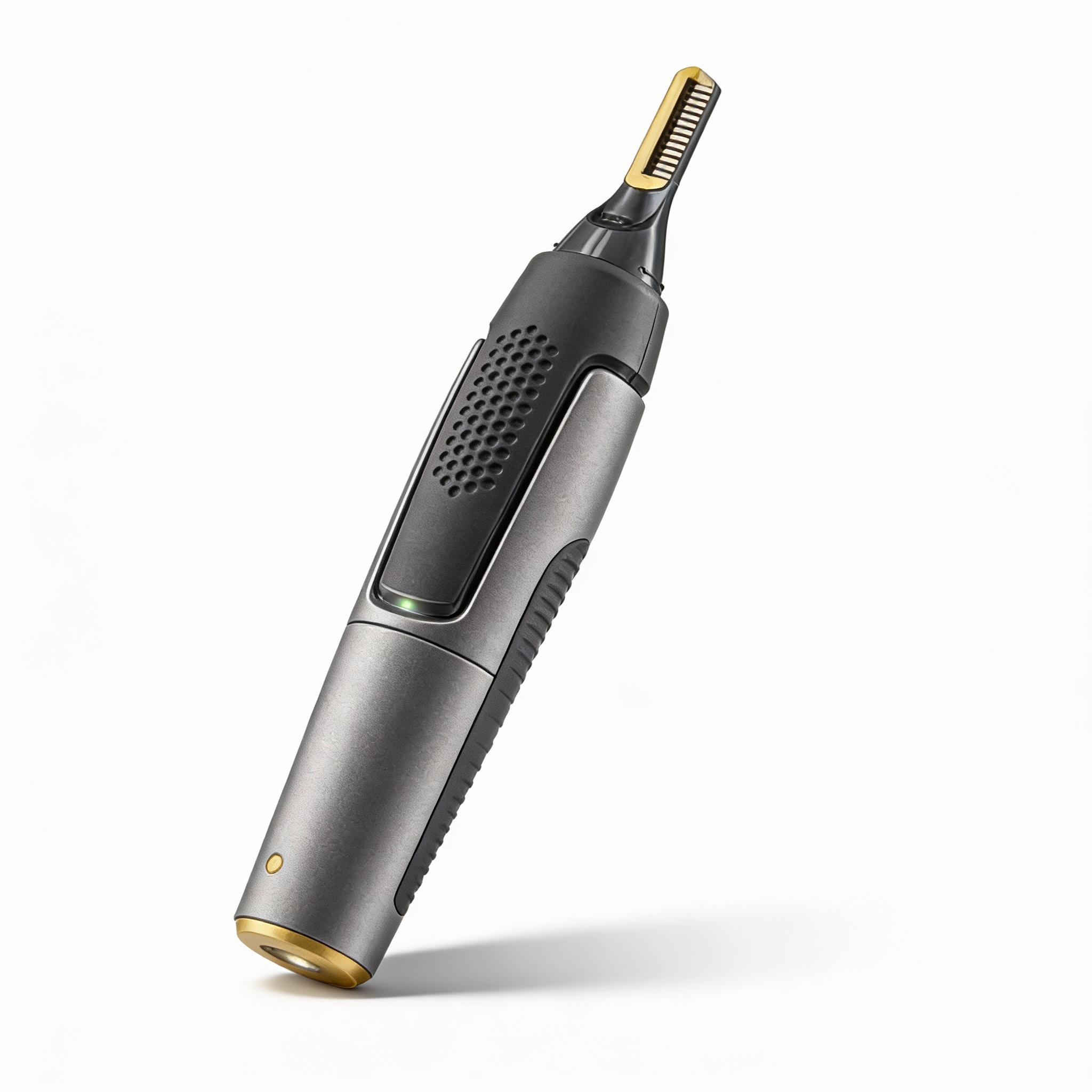 Ripob | Professioneller Ultra-Slim Präzisionstrimmer | Titan-Edelstahlklingen | Integriertes LED-Licht | Mikro-Oszillationstechnologie | Für Nase, Ohren & Konturen
