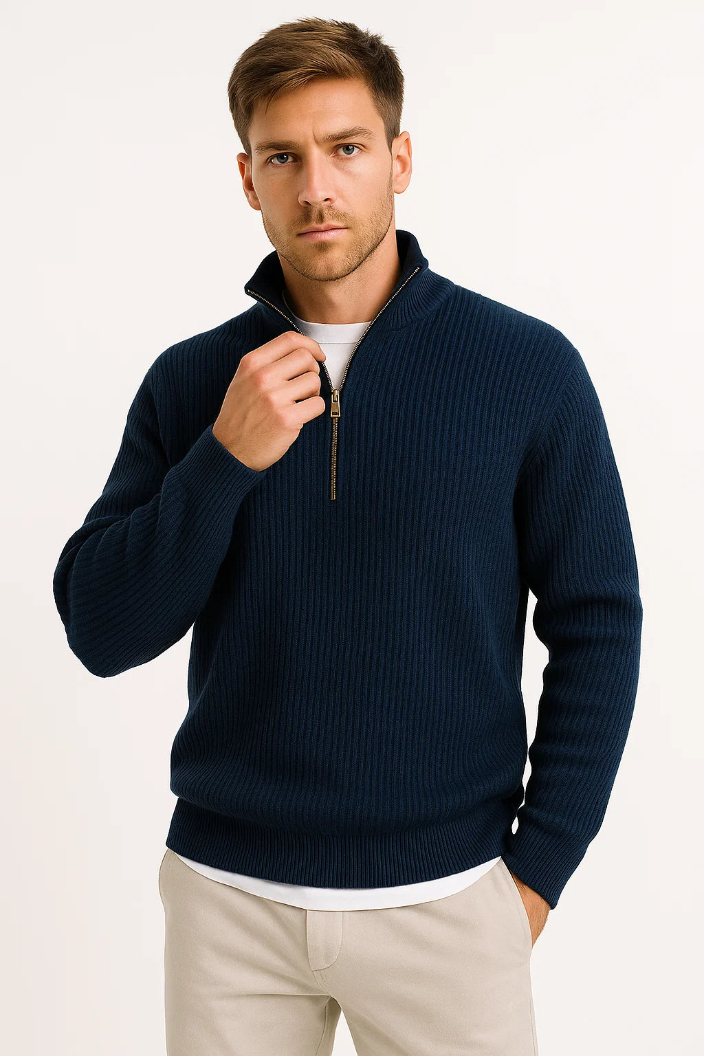 Halb-Zip Pullover für Herren | Vielseitiger Look