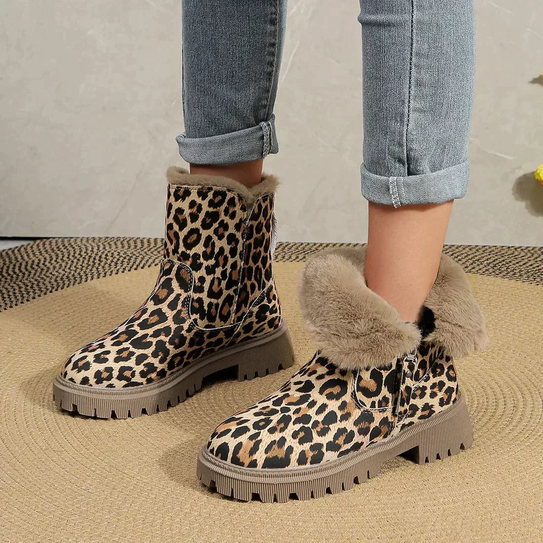 Larissa™ | Stilvolle Stiefel mit Leopardenmuster