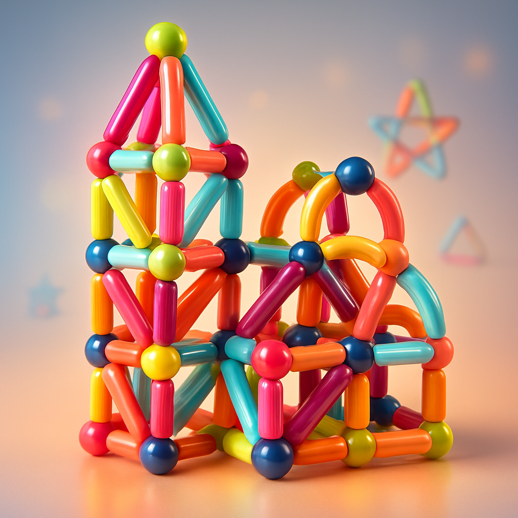 Magnetische Bauklötze Lernspielzeug für Kinder