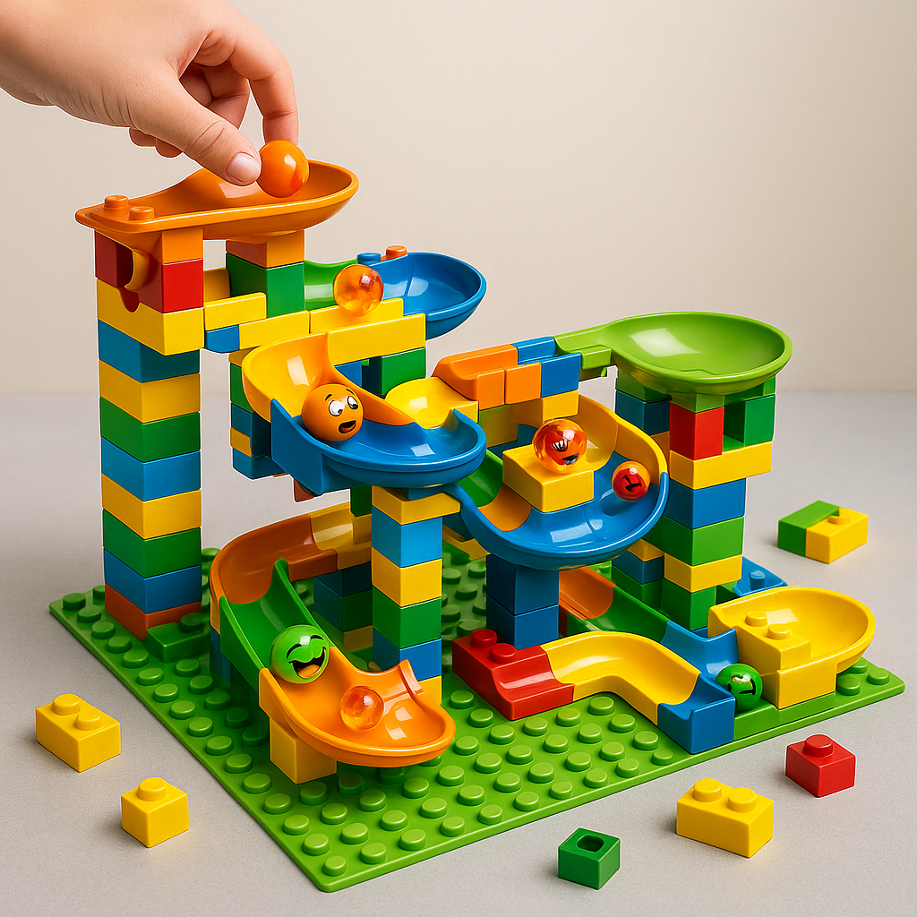 Murmelbahn Kinder Bau Spielzeug Bunte Kunststoff