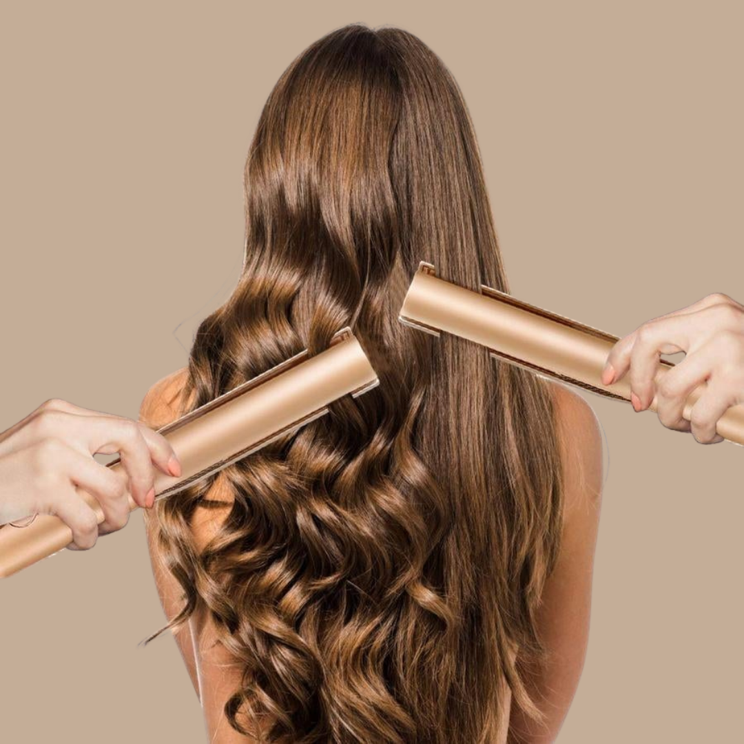 ZwillingsStil™ 2-in-1 Hairstyler - Glatte & Lockige Traumfrisuren in Minuten